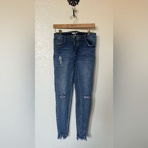 Stevie Hender Denim Skinny Jeans Distressed